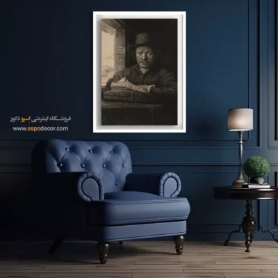 تابلو دیواری - حکاکی پرتره – تابلو نقاشی رامبراند - اسپو دکور