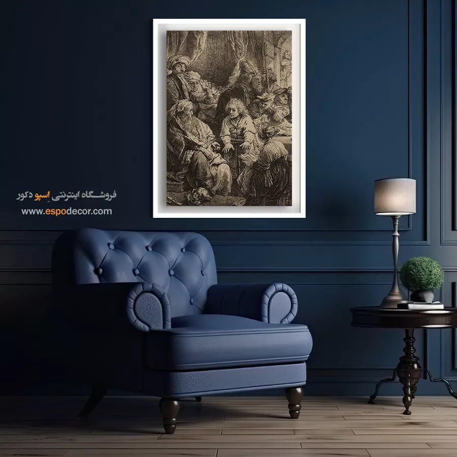 تابلو برای اتاق نشیمن - یوسف در حال گفتن رویاهایش – تابلو نقاشی رامبراند - اسپو دکور