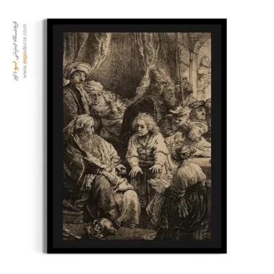 تابلو برای اتاق نشیمن - یوسف در حال گفتن رویاهایش – تابلو نقاشی رامبراند - اسپو دکور