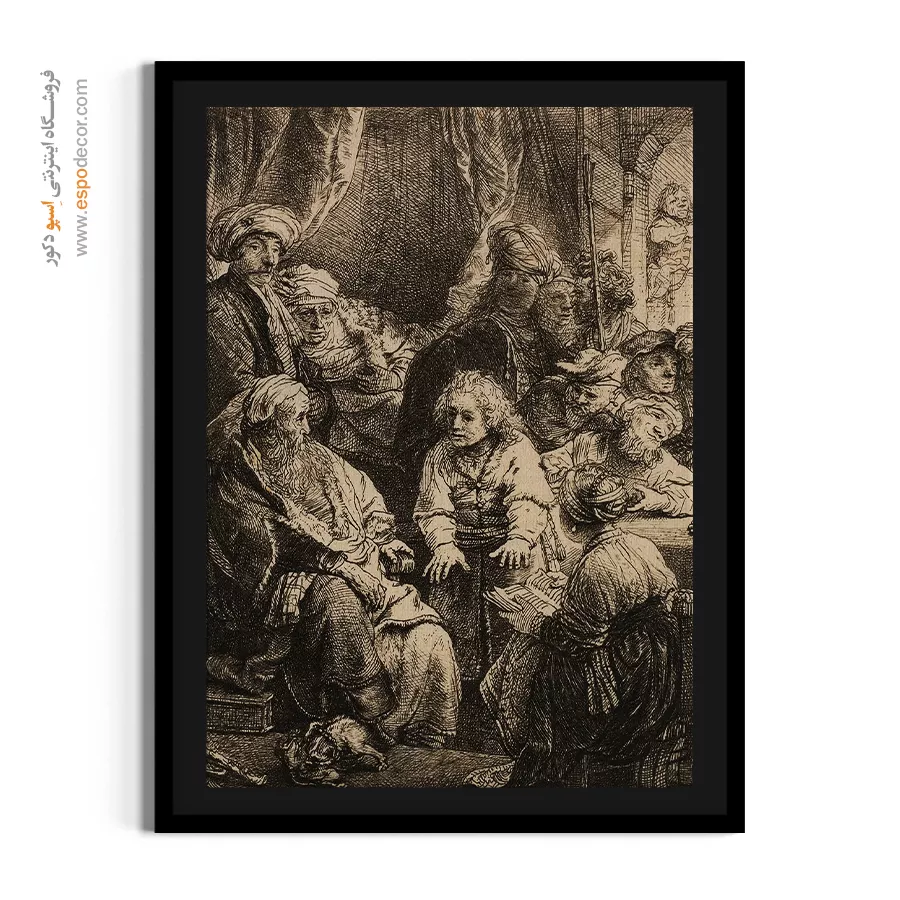 تابلو برای اتاق نشیمن - یوسف در حال گفتن رویاهایش – تابلو نقاشی رامبراند - اسپو دکور