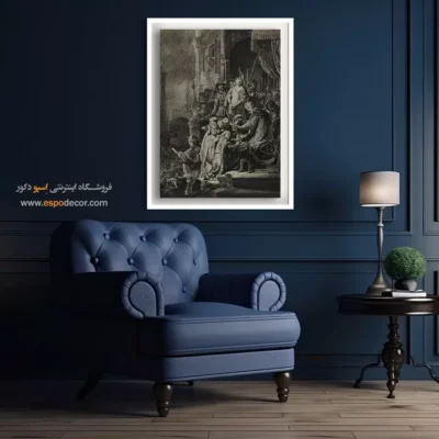 تابلو نقاشی هلندی - مسیح در حضور پیلاطس – تابلو نقاشی رامبراند - اسپو دکور