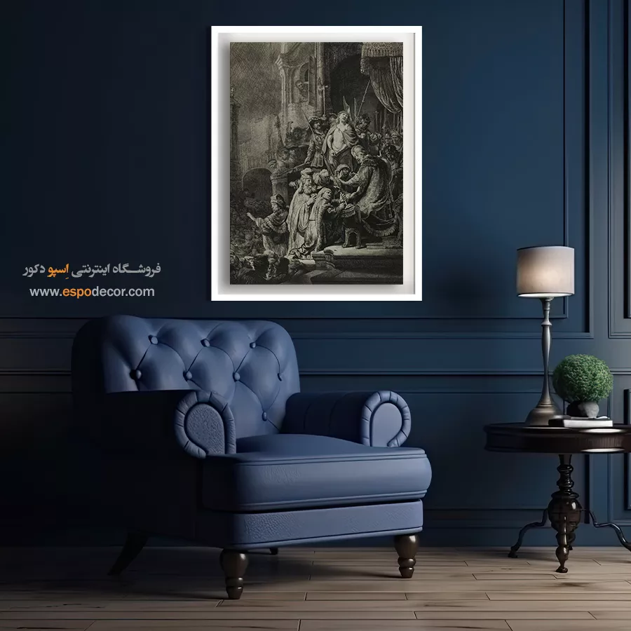 تابلو نقاشی هلندی - مسیح در حضور پیلاطس – تابلو نقاشی رامبراند - اسپو دکور