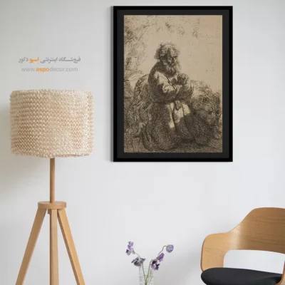 نقاشی استادان بزرگ - سنت جروم در حال دعا – تابلو نقاشی رامبراند - اسپو دکور