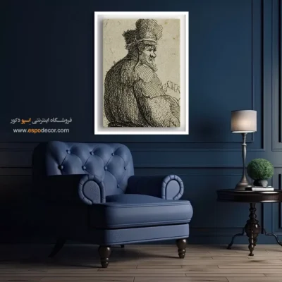 رامبراند ون راین - پیرمردی از پشت – تابلو نقاشی رامبراند - اسپو دکور