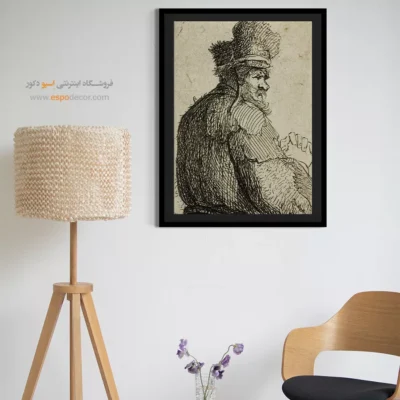 رامبراند ون راین - پیرمردی از پشت – تابلو نقاشی رامبراند - اسپو دکور