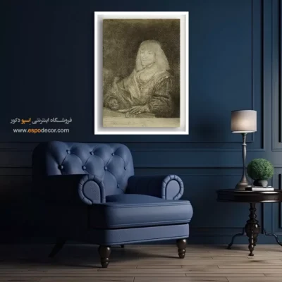 پرتره‌های رامبراند - مردی پشت میز با صلیب و زنجیر – تابلو نقاشی رامبراند - اسپو دکور