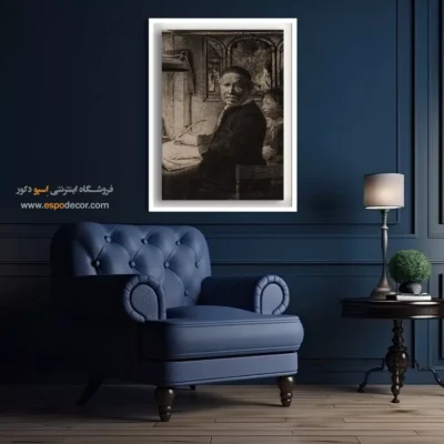 تابلو برای دیوار پشت مبل - لیون ویلمز – تابلو نقاشی رامبراند - اسپو دکور