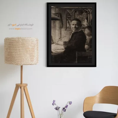 تابلو برای دیوار پشت مبل - لیون ویلمز – تابلو نقاشی رامبراند - اسپو دکور