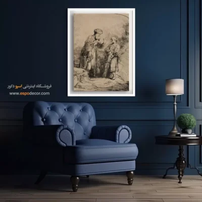 آثار برجسته رامبراند - ابراهیم و اسحاق – تابلو نقاشی رامبراند - اسپو دکور