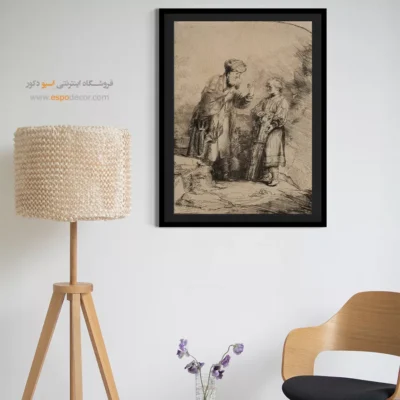 آثار برجسته رامبراند - ابراهیم و اسحاق – تابلو نقاشی رامبراند - اسپو دکور