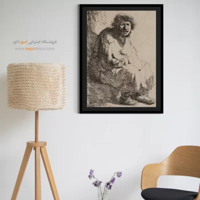 فروشگاه خرید آنلاین تابلو نقاشی - گدای نشسته – تابلو نقاشی رامبراند - اسپو دکور