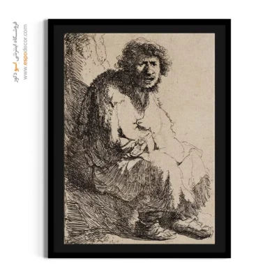 فروشگاه خرید آنلاین تابلو نقاشی - گدای نشسته – تابلو نقاشی رامبراند - اسپو دکور