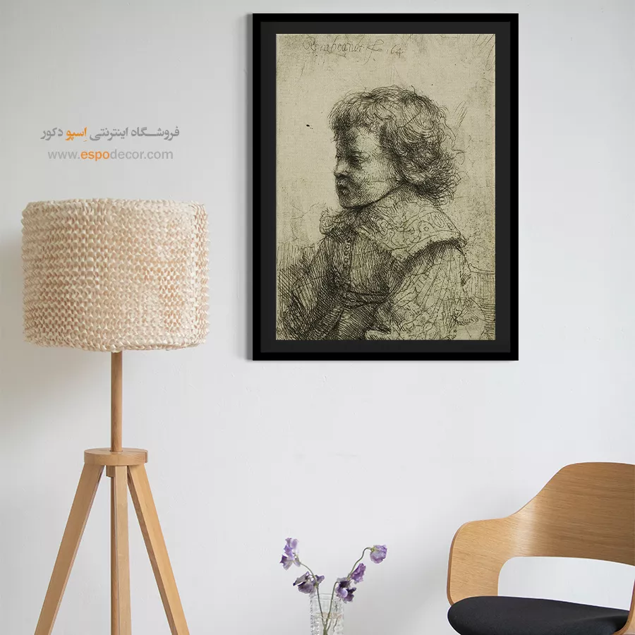 تابلو هنری پرتره - پرتره یک پسر – تابلو نقاشی رامبراند - اسپو دکور