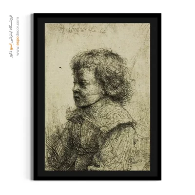 تابلو هنری پرتره - پرتره یک پسر – تابلو نقاشی رامبراند - اسپو دکور