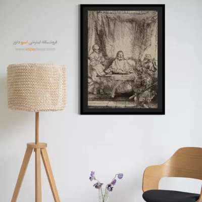 خرید تابلو آنتیک - مسیح در امائوس – تابلو نقاشی رامبراند - اسپو دکور