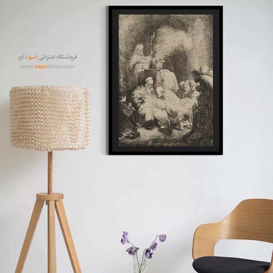 خرید تابلو بوم لوکس - ختنه – تابلو نقاشی رامبراند - اسپو دکور