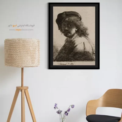 تابلو نقاشی سلف پرتره - سلف پرتره با کلاه – تابلو نقاشی رامبراند - اسپو دکور