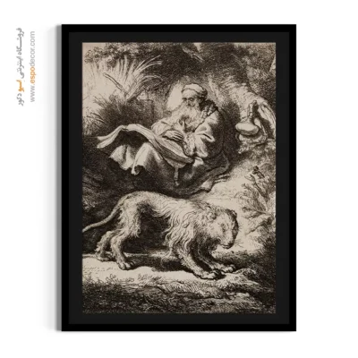 تابلو نقاشی کلاسیک جدید - سنت جروم میخواند – تابلو نقاشی رامبراند - اسپو دکور