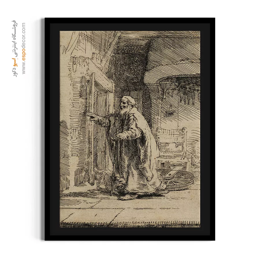 تابلو نقاشی برای هدیه - کوری توبیت – تابلو نقاشی رامبراند - اسپو دکور