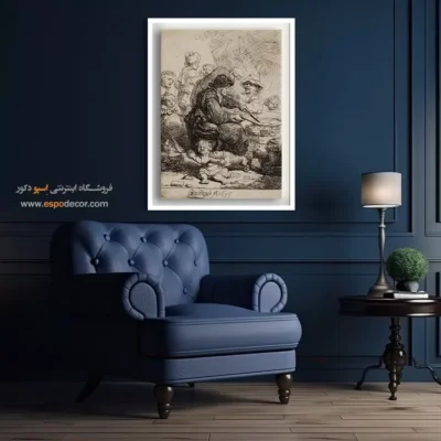 خرید ارزان تابلو رامبراند - زن پنکیکی – تابلو نقاشی رامبراند - اسپو دکور