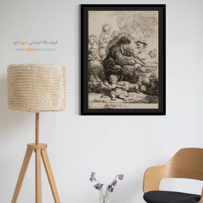 خرید ارزان تابلو رامبراند - زن پنکیکی – تابلو نقاشی رامبراند - اسپو دکور