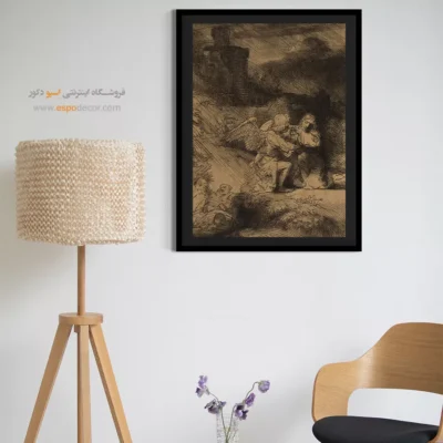 تابلو بوم آماده - عذاب در باغ – تابلو نقاشی رامبراند - اسپو دکور