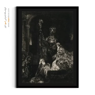 تابلو لوکس کلاسیک - ارائه در معبد – تابلو نقاشی رامبراند - اسپو دکور
