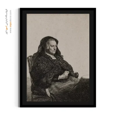 خرید تابلو نقاشی پرتره زن - مادر هنرمند – تابلو نقاشی رامبراند - اسپو دکور