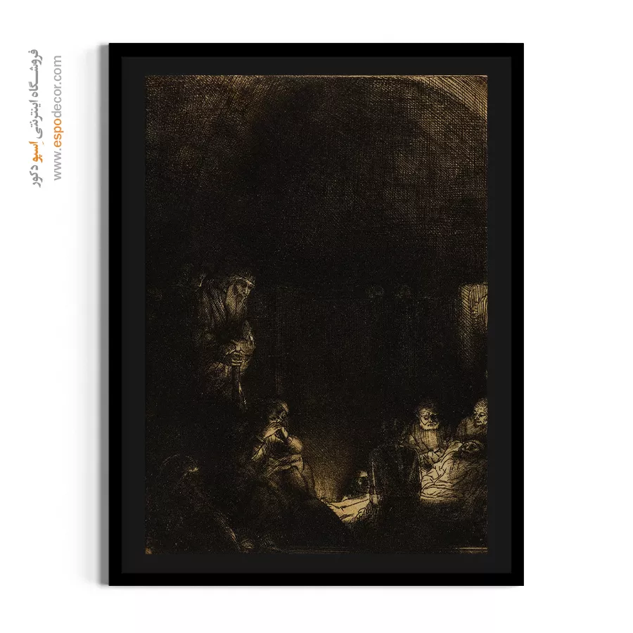 تابلو دکوراتیو سبک کلاسیک - مقبره – تابلو نقاشی رامبراند - اسپو دکور