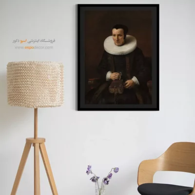 تابلو بوم رامبرانت - پیرزنی با کتاب – تابلو نقاشی رامبراند - اسپو دکور