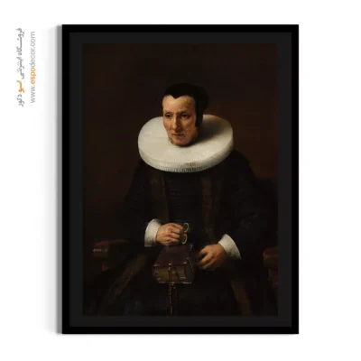 تابلو بوم رامبرانت - پیرزنی با کتاب – تابلو نقاشی رامبراند - اسپو دکور