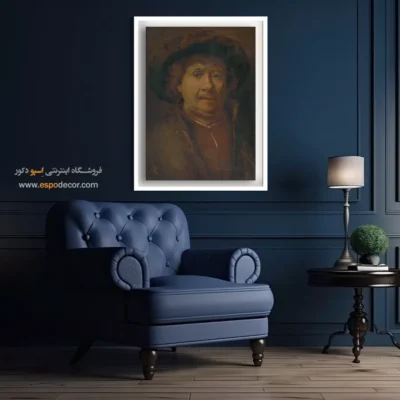 تابلو بوم رامبراند چاپی - سلف پرتره – تابلو نقاشی رامبراند - اسپو دکور