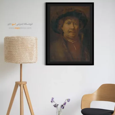 تابلو بوم رامبراند چاپی - سلف پرتره – تابلو نقاشی رامبراند - اسپو دکور