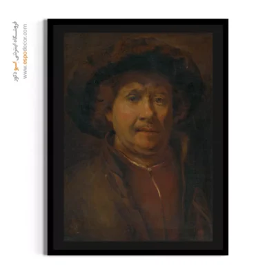 تابلو بوم رامبراند چاپی - سلف پرتره – تابلو نقاشی رامبراند - اسپو دکور