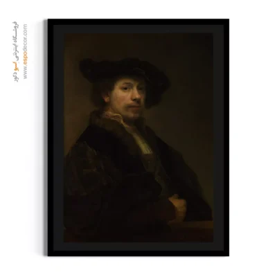 تابلو چهره رامبراند - سلف پرتره در سن 34 سالگی – تابلو نقاشی رامبراند - اسپو دکور