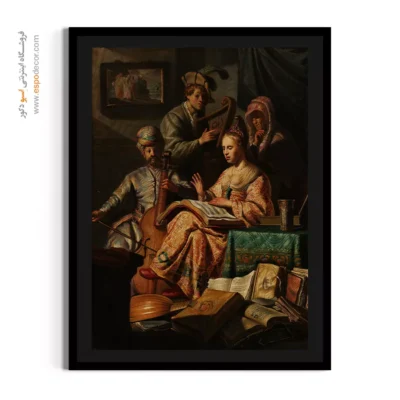 تابلو نقاشی رامبراند با قاب - شرکت موزیکال – تابلو نقاشی رامبراند - اسپو دکور