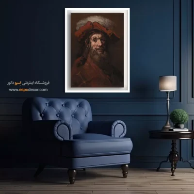 فروش آثار رامبراند - مردی با کلاه بره پردار – تابلو نقاشی رامبراند - اسپو دکور