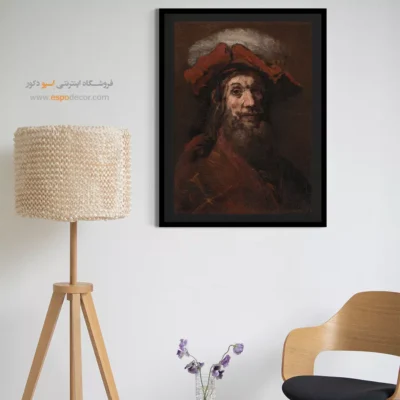 فروش آثار رامبراند - مردی با کلاه بره پردار – تابلو نقاشی رامبراند - اسپو دکور
