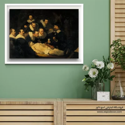 کلاس تشریح دکتر نیکلاس تولپ - کلاس تشریح دکتر نیکلاس تولپ – تابلو نقاشی رامبراند - اسپو دکور