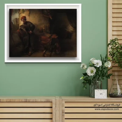 تابلو بوم سایز کوچک - دانشجو – تابلو نقاشی رامبراند - اسپو دکور