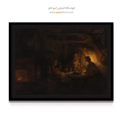 تابلو بوم مقاوم - فیلمون و باوسیس – تابلو نقاشی رامبراند - اسپو دکور