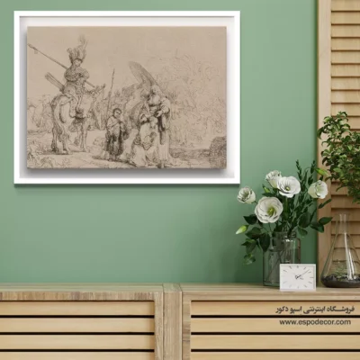 خرید تابلو دکوراسیون کلاسیک - غسل تعمید خواجه – تابلو نقاشی رامبراند - اسپو دکور