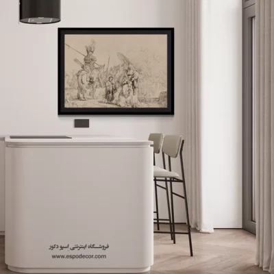 خرید تابلو دکوراسیون کلاسیک - غسل تعمید خواجه – تابلو نقاشی رامبراند - اسپو دکور