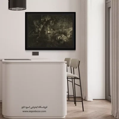 تابلو دکوراتیو قدیمی - ستایش شبانان – تابلو نقاشی رامبراند - اسپو دکور