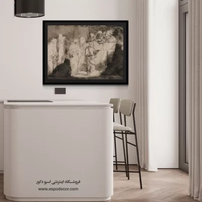 تابلو نقاشی معروف هلندی - بحث مسیح با پزشکان – تابلو نقاشی رامبراند - اسپو دکور