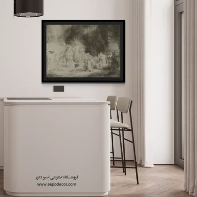 تابلو با کیفیت - مسیح در حال شفای بیماران – تابلو نقاشی رامبراند - اسپو دکور