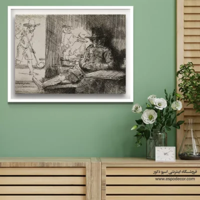 عکس نقاشی - بازیکن رینگ بال – تابلو نقاشی رامبراند - اسپو دکور