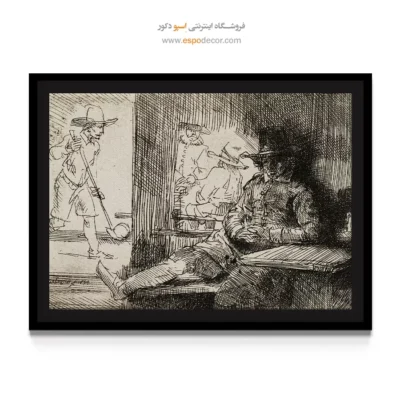 عکس نقاشی - بازیکن رینگ بال – تابلو نقاشی رامبراند - اسپو دکور