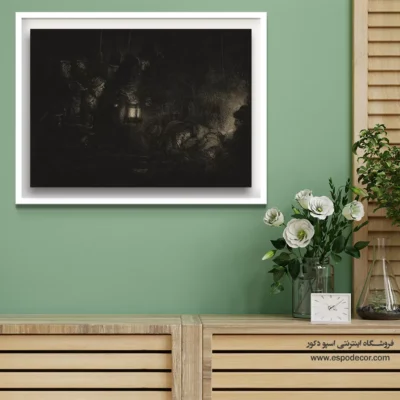 تابلو نقاشی فیگور - ستایش شبانان – تابلو نقاشی رامبراند - اسپو دکور