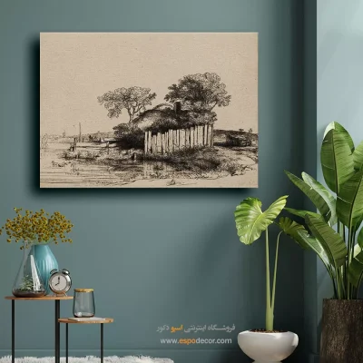 تابلوی کلاسیک با نورپردازی دراماتیک